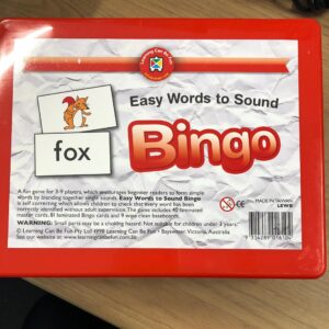 Easy Words to Sound Bingo